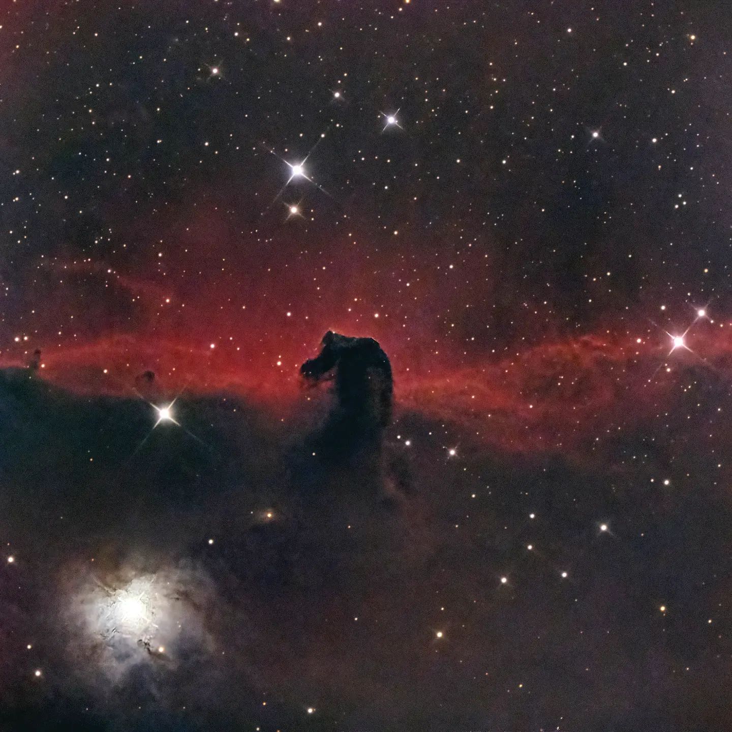 The horsehead nebula in Orion
www.astro-winkerling.de
160 minutes of exposure time with #RC8 #Touptek533 #SkywatcherEQ8 at bortle 5 sky
#yourESA #astrofotografia #astrofotografie #astropicsdaily #winkerling #heinerweiss #astrofotografie #astrophotography #planetarynebula #heinerweiss_photography #heinerweissphotography #fuckelonmusk #skywatchereq8rpro #hutechidasnbz #backtonature #fightlightpollution #galacticnebula #CelestronRASA11 #zwoasi2600 #zwoasi #stopspacex #vhsschwandorf #regensburg #fotoclubregenstauf #Oberpfalz #passioneastrofotografia #apod