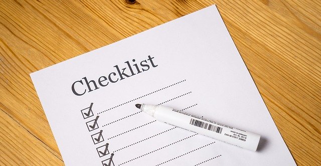 Checkliste Heiner Weiss Photography